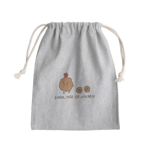 とりのからあげ Mini Drawstring Bag