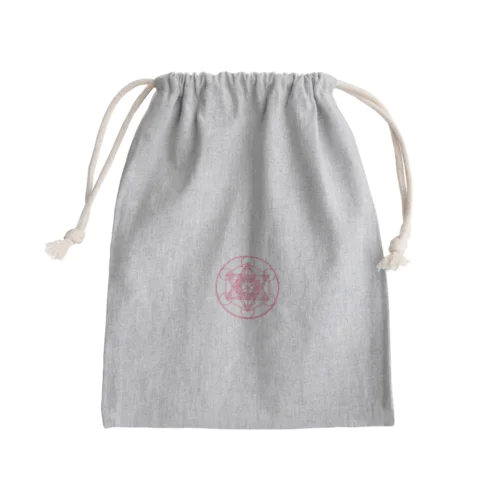 浄化-メタトロンキューブ-Metatron Cube- Mini Drawstring Bag