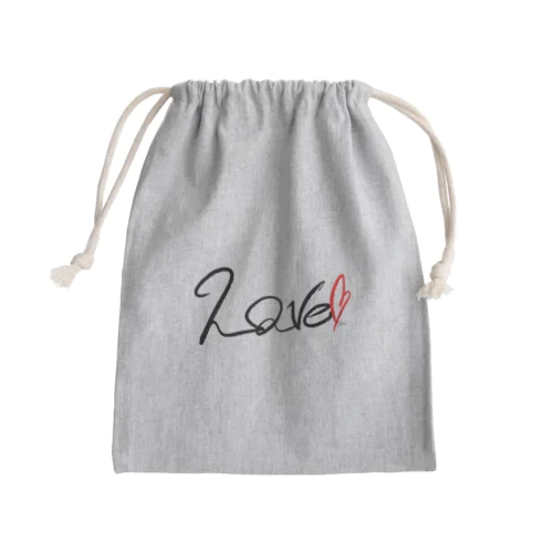 LOVE Mini Drawstring Bag