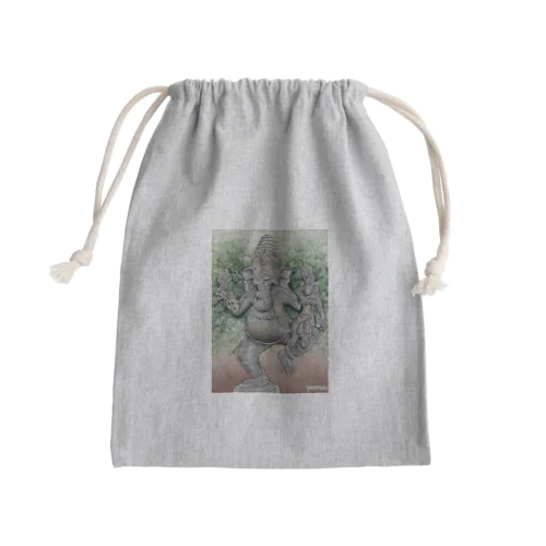 ガネーシャ06 Mini Drawstring Bag