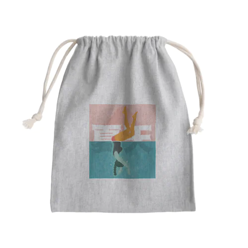 プールを楽しむ夏【夏天】 Mini Drawstring Bag