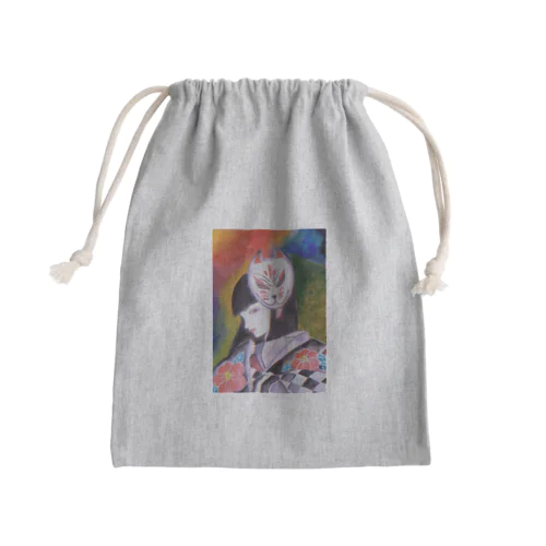 祭り Mini Drawstring Bag