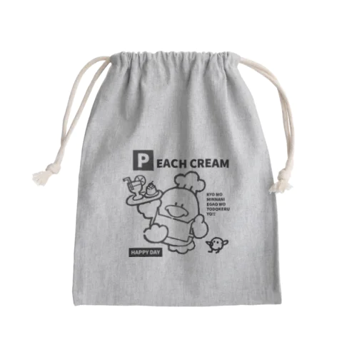 PEACH CREAM ファンシーペンギン Mini Drawstring Bag