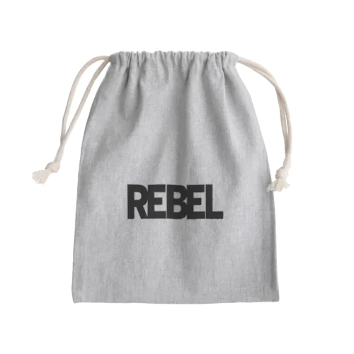 REBEL WHITE Mini Drawstring Bag