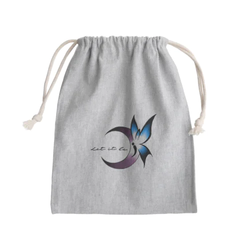 BlueButterfly Mini Drawstring Bag