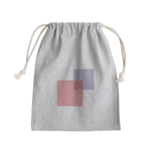 Dot square Mini Drawstring Bag