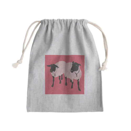 羊の姉妹ラムとマトン Mini Drawstring Bag