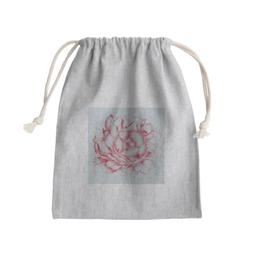 芍薬 peony Mini Drawstring Bag