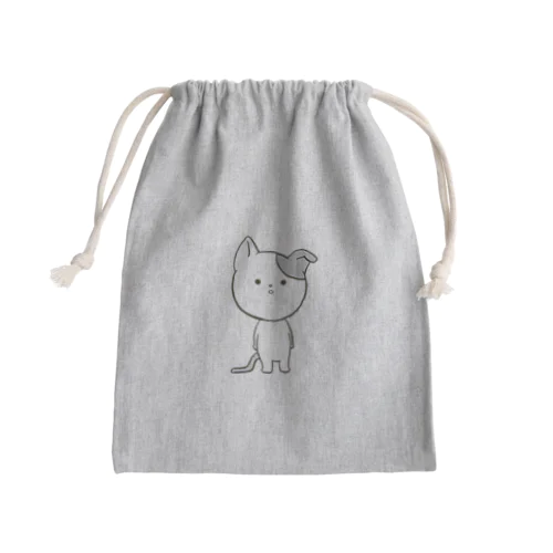 ぽかんとしたゆるねこ Mini Drawstring Bag