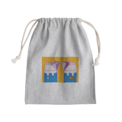 牛乳パックのtalk Mini Drawstring Bag