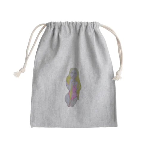 パツキンおねぃさん Mini Drawstring Bag