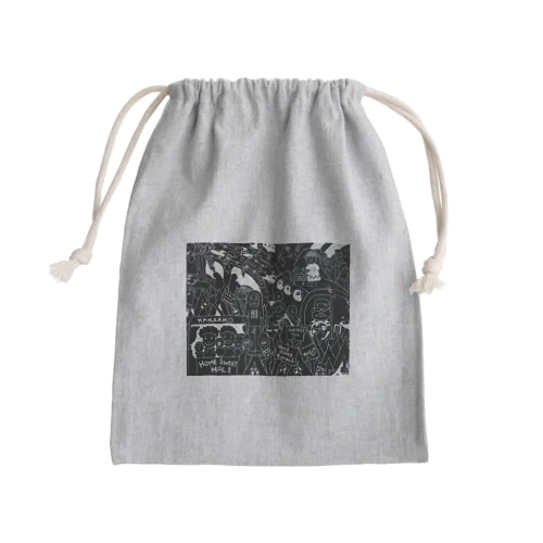 Home Sweet Hale ＜Dark Hawaii＞ Mini Drawstring Bag