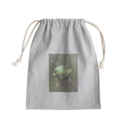 うちの睨むカエル Mini Drawstring Bag