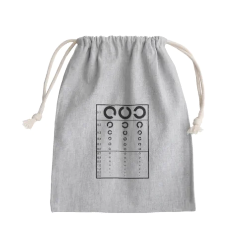 視力検査 ランドルト環 Mini Drawstring Bag