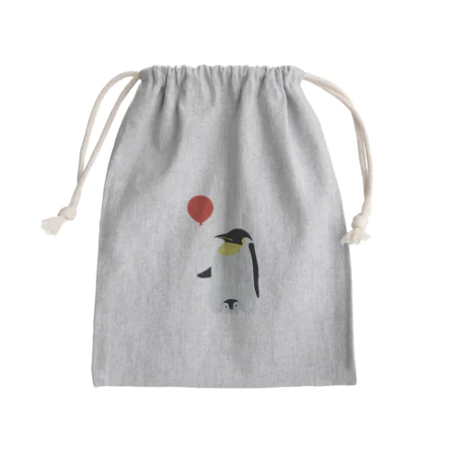 親子ペンギン Mini Drawstring Bag