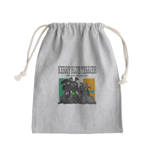 ブルーデビル犬 Mini Drawstring Bag