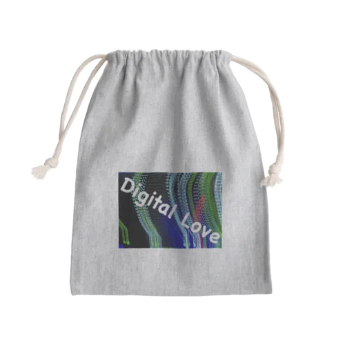 Digital Love Mini Drawstring Bag