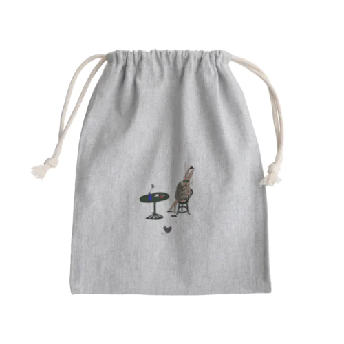 café Mini Drawstring Bag