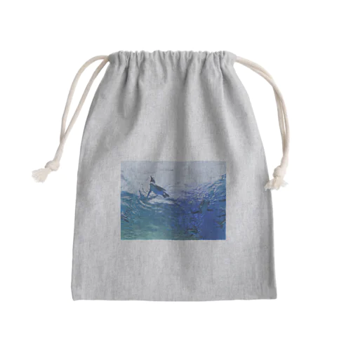 水族館のペンギン4 Mini Drawstring Bag