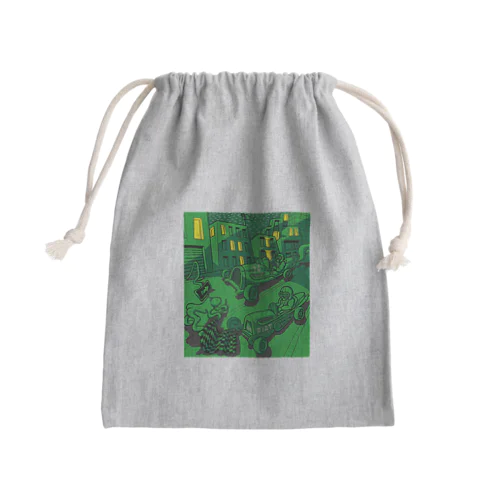 カーレース Mini Drawstring Bag