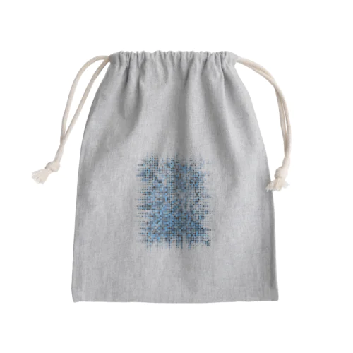 青い爆発 Mini Drawstring Bag