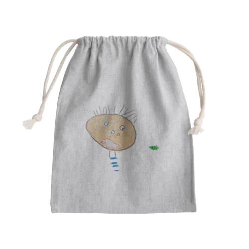 虫を見てるくん Mini Drawstring Bag