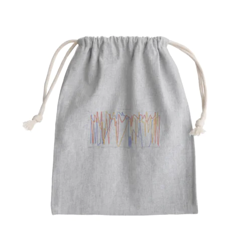 【ハロー！坂道.inc4期オリジナル】オタク折れ線グッズ Mini Drawstring Bag