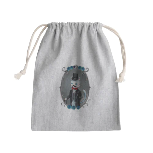 キャット紳士の肖像画 Mini Drawstring Bag