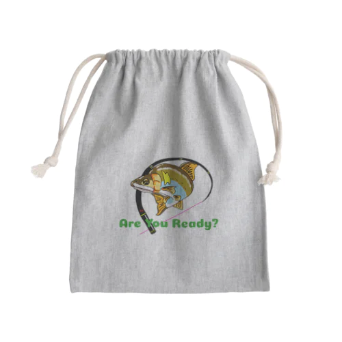 鮎(Are You) Ready? Mini Drawstring Bag