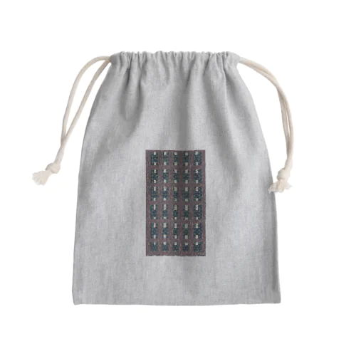 チェック柄 Mini Drawstring Bag