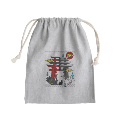 四尾＊妖の夜 Mini Drawstring Bag