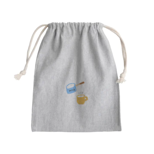 ホットミルク Mini Drawstring Bag