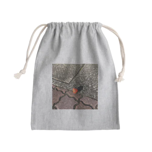 日向ぼっこ　いちご Mini Drawstring Bag