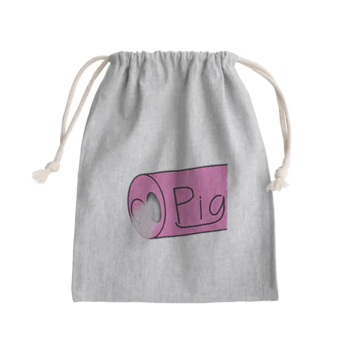 ブタ缶 Mini Drawstring Bag