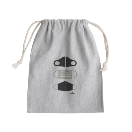 mask Mini Drawstring Bag