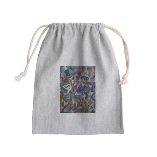 猫を探して! Mini Drawstring Bag