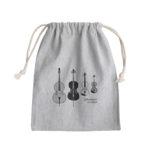 Quartetto 弦楽器 Mini Drawstring Bag