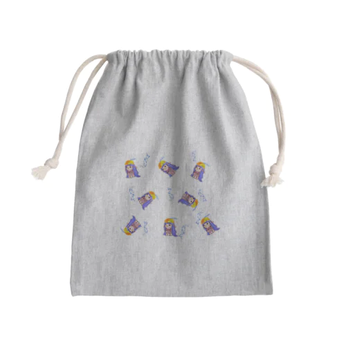 さとビエちゃんいっぱい Mini Drawstring Bag