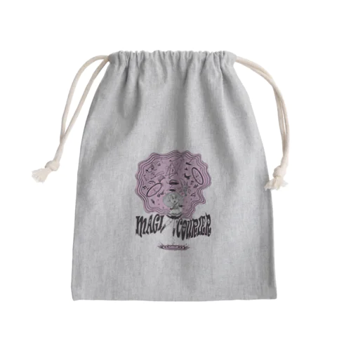 “MAGI COURIER” pink #1 Mini Drawstring Bag