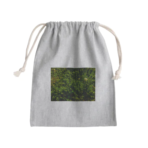 clover side Mini Drawstring Bag