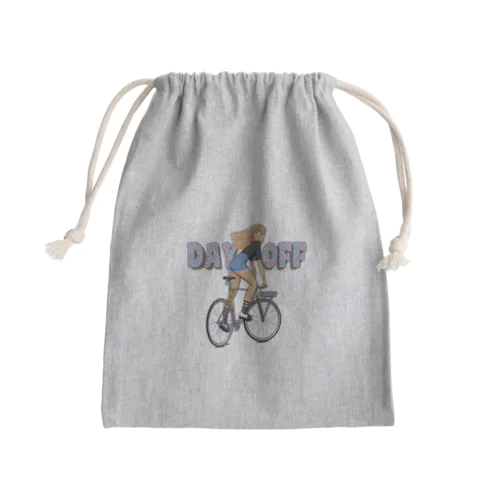 "DAY OFF" Mini Drawstring Bag