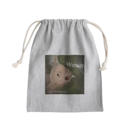 うちの金魚 さつまさん Mini Drawstring Bag