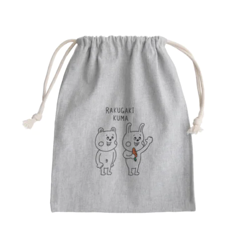 ラクガキ調☆くまフレンド Mini Drawstring Bag