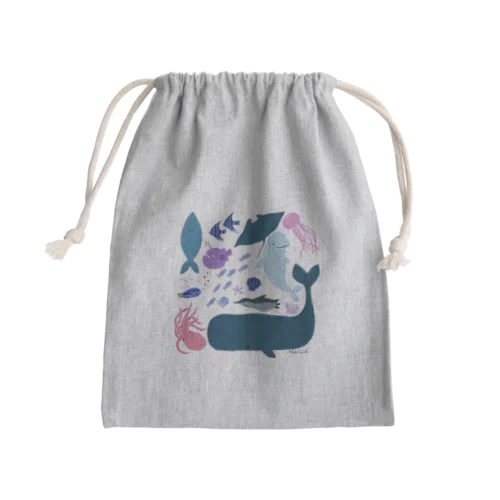 水族館に行きたい気持ち Mini Drawstring Bag