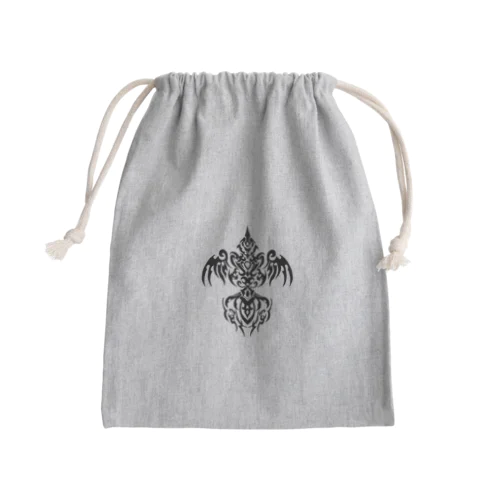 トライバル鳳凰 Mini Drawstring Bag