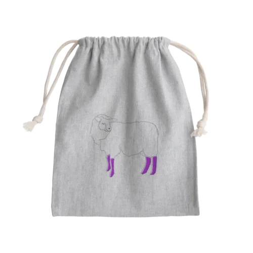 ひつじ Mini Drawstring Bag