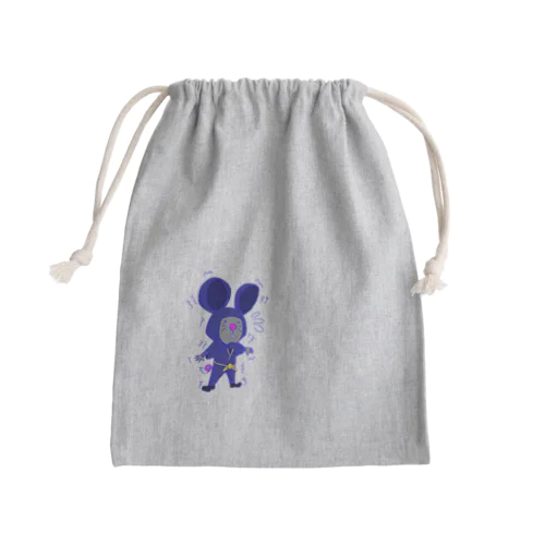 ちゅー兵衛「忍法！！ぼくは壁」 Mini Drawstring Bag