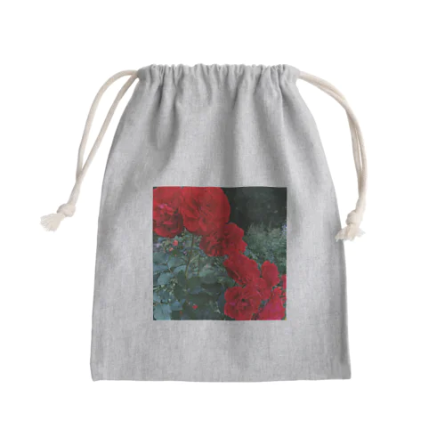 薔薇のお花 深紅 Mini Drawstring Bag