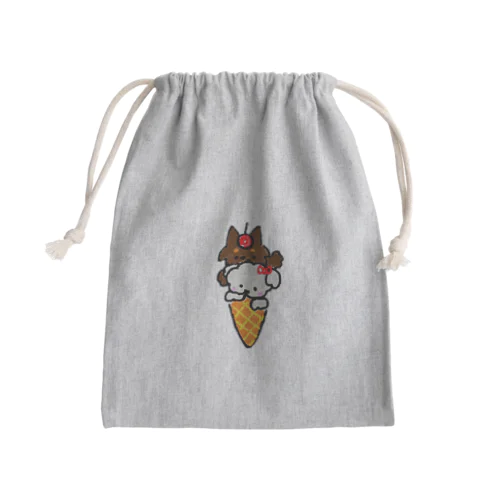 仲良しチワマルちゃん Mini Drawstring Bag