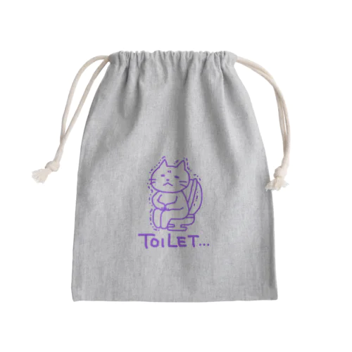 トイレねこ Mini Drawstring Bag